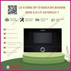 Lò vi sóng Bosch BFL634GB1B Serie 8 màu đen