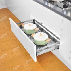 Alternative view of Kệ xoong nồi Grob Inox hộp 304 âm tủ-GH90A