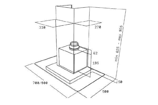 MÁY HÚT MÙI SEVILLA SV LEXUS 90 hut-mui-teka-dg780