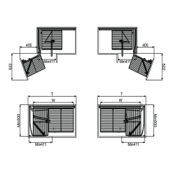 Alternative view of Kệ Liên Hoàn Nan Dẹt Đáy MELAMINE Grob-GVH90