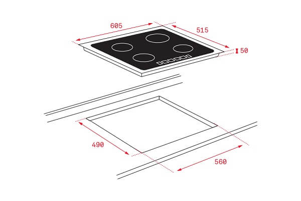 Bếp điện từ Teka TP6415 Bếp điện từ Teka TP6415