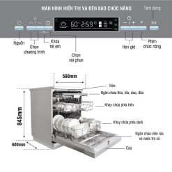 MÁY RỬA BÁT KOCHER KDEU 8835 BLACK