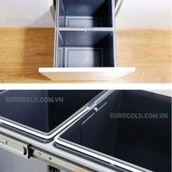 Alternative view of Thùng rác gắn cánh âm tủ Eurogold-BL400