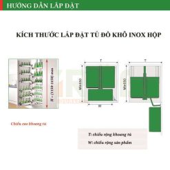 Tủ đồ khô 6 tầng inox hộp Grob-GH660