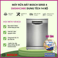 Máy rửa bát BOSCH SMS4HCI48E-Serie 4