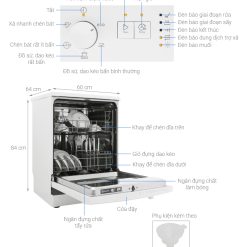 Alternative view of Máy rửa bát Electrolux ESF5206LOW
