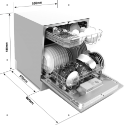 Alternative view of Máy rửa bát Rosieres RDCP 8S-04