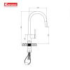 Vòi rửa bát dây rút Alto Nickel Vòi rửa bát dây rút Alto Nickel