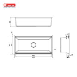 Alternative view of Chậu rửa bát Workstation Sink – Undermount Sink KN8644SU Dekor