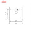 Chậu rửa bát Topmount Sink Unico 5450 Chậu rửa bát Topmount Sink Unico 5450