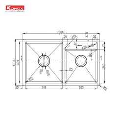 Alternative view of Chậu rửa bát Overmount Sink KN7847DO