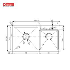 Alternative view of Chậu rửa bát Overmount Sink KN8245DO