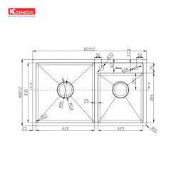 Alternative view of Chậu rửa bát Overmount Sink KN8248DO