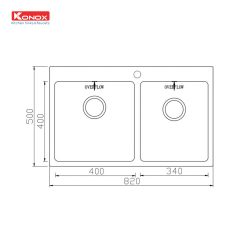 Alternative view of Chậu rửa bát Topmount Sink Unico 8250