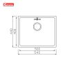 Chậu rửa bát Undermount Sink Cube 5444SU Chậu rửa bát Undermount Sink Cube 5444SU