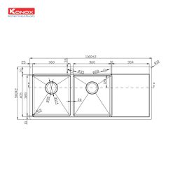 Alternative view of Chậu rửa bát Workstation Sink – Topmount Sink KN11650TD
