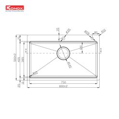 Alternative view of Chậu rửa bát Workstation Sink – Topmount Sink KN8050TS