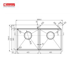 Alternative view of Chậu rửa bát Workstation Sink – Topmount Sink KN8850TD
