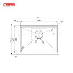 Alternative view of Chậu rửa bát Workstation Sink – Undermount Sink KN6046SU