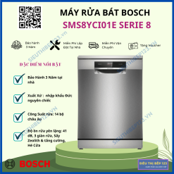 Máy rửa bát độc lập BOSCH SMS8YCI01E Serie 8