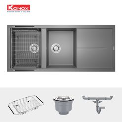 Chậu rửa bát Granite Sink Livello Smart 1160 – Grey