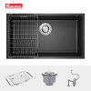 Chậu rửa bát Granite Sink Naros 760S – Black Chậu rửa bát Granite Sink Naros 760S – Black