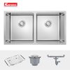 Chậu rửa bát Undermount Sink Cube 7544DU Chậu rửa bát Undermount Sink Cube 7544DU