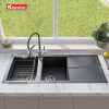 Chậu rửa bát Granite Sink Livello Smart 1160 – Black