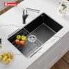 Chậu rửa bát Granite Sink Naros 760S – Black Chậu rửa bát Granite Sink Naros 760S – Black