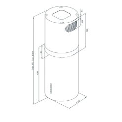 Alternative view of MÁY HÚT MÙI ĐẢO FAGOR 3CFC-450IX