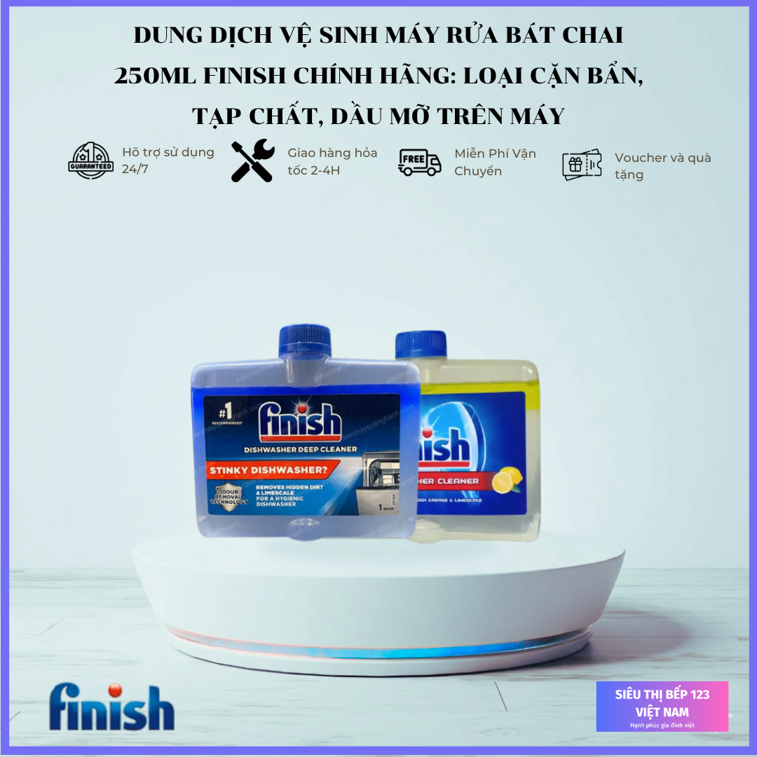 DUNG DỊCH VỆ SINH MÁY RỬA BÁT FINISH 250ML DUNG DỊCH VỆ SINH MÁY RỬA BÁT FINISH 250ML