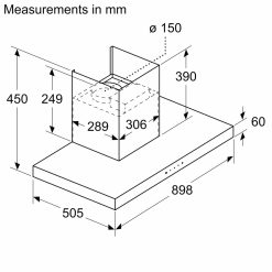 MÁY HÚT MÙI BOSCH DWBM98G50B SERIE 6