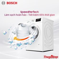Máy giặt Bosch WAW28480SG Seri 8, nhập Đức, dung tích 9 KG