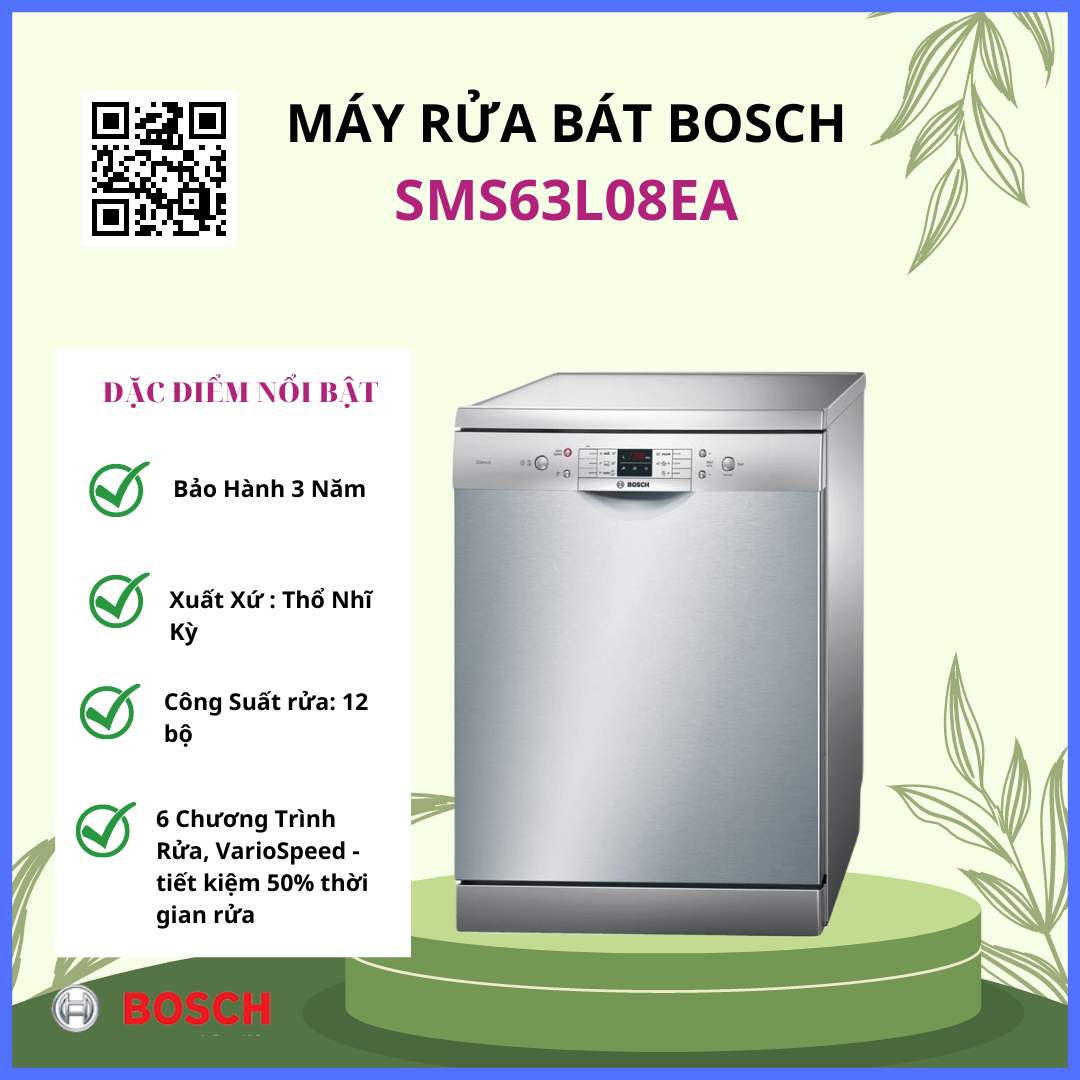 So sánh máy rửa bát Bosch SMS46GI01P và SMS63L08EA Máy rửa bát Bosch SMS46GI01P và SMS63L08EA