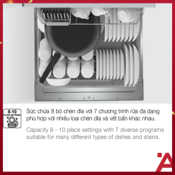 Alternative view of Máy Rửa Chén Bát Hafele HDW-T5531B 538.21.350