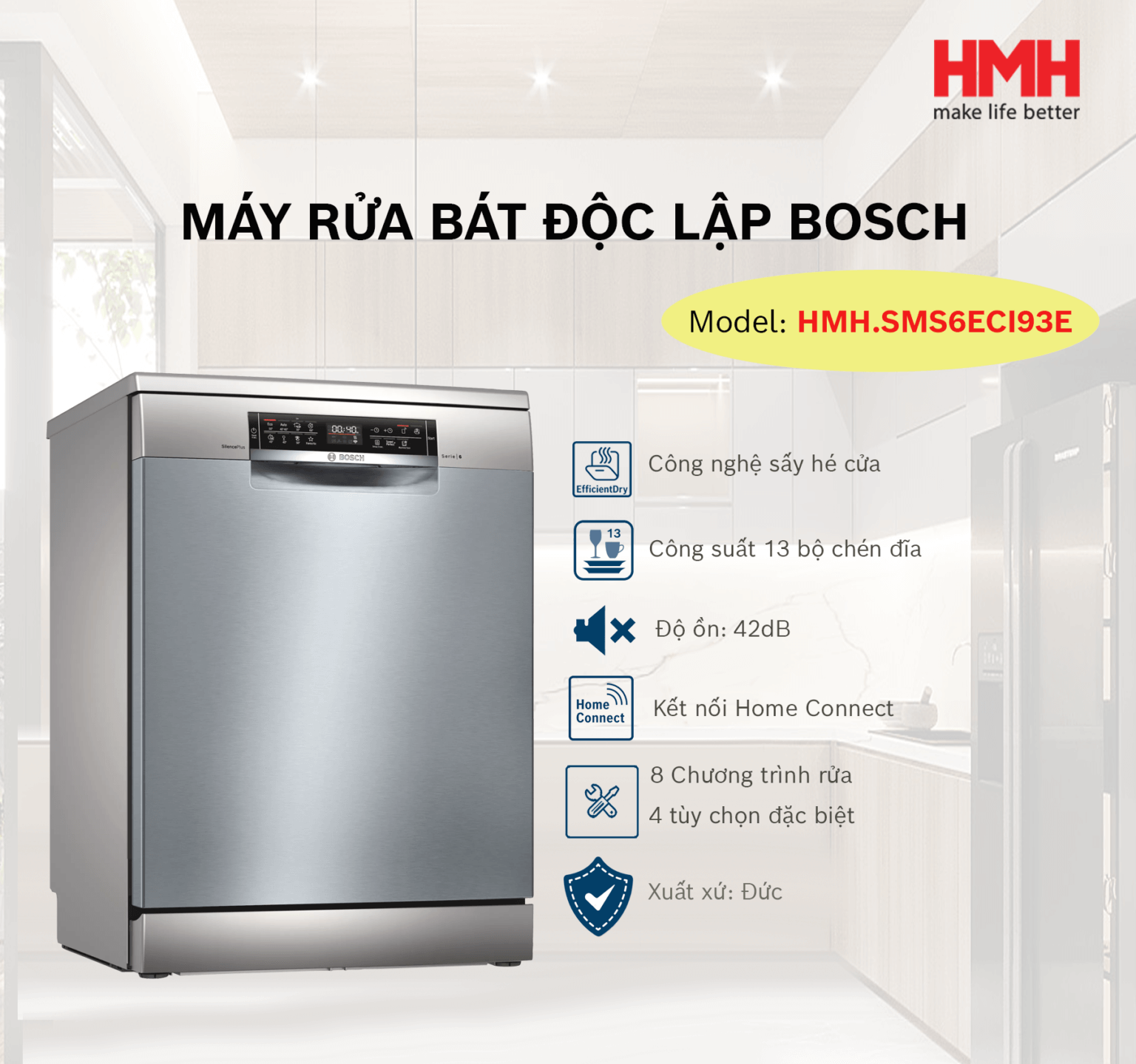 Máy rửa bát Bosch SMS6ECI93E có tốt không ? Máy rửa bát Bosch SMS6ECI93E có tốt không ?