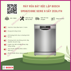 MÁY RỬA BÁT BOSCH SMS6ZCI06 E SERIE 6