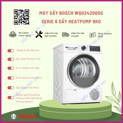 Máy sấy Bosch WQG24200SG sấy bơm nhiệt