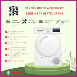 Máy Sấy Bơm Nhiệt Bosch WTH83028SG-001