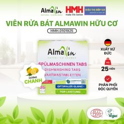 Viên Rửa Bát Almawin Hữu Cơ Hương Chanh 25 Viên HMH.0101925