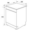 Máy Rửa Bát Hafele HDW-F60G 535.29.590 với 12 bộ Máy Rửa Bát Hafele HDW-F60G 535.29.590 với 12 bộ
