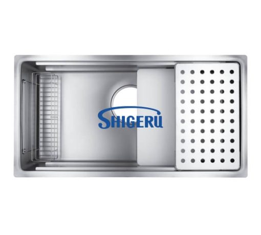 Chậu rửa chén một hộc Shigeru JSL-K 3F FS