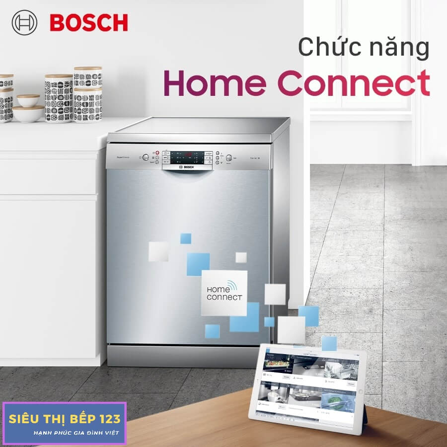 Đánh Giá Máy Rửa Bát Bosch SMS6ECI11E Sấy Hé Cửa