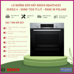 Lò Nướng Kèm Hấp Bosch HQA574ES3 Series 4