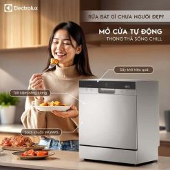 Máy rửa bát để bàn 8 bộ Electrolux EFC3862MS Mẫu 2025