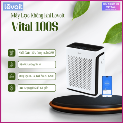 Máy Lọc Không Khí Levoit Vital 100S với không gian 52M2