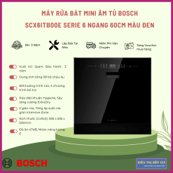 MÁY RỬA BÁT MINI ÂM TỦ BOSCH SCX6ITB00E SERIE 6