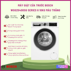 MÁY GIẶT BOSCH WGG25400SG 10KG MÀU TRẮNG