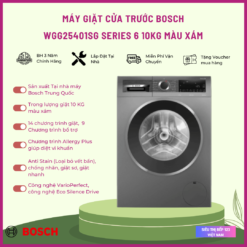 MÁY GIẶT BOSCH WGG25401SG 10KG MÀU XÁM