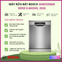 Máy rửa bát BOSCH SMS8ZDI86M Serie 8
